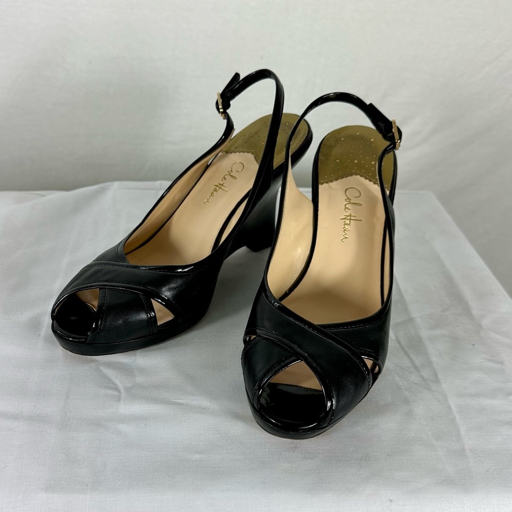 Black Cole Haan Wedges Size 8